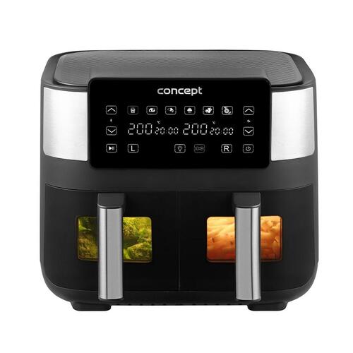 Airfryer Concept FR8000 Sort Sølvfarvet 2850 W 8 L