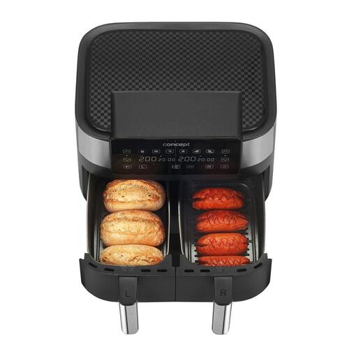 Airfryer Concept FR8000 Sort Sølvfarvet 2850 W 8 L