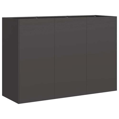 Plantekasse 120x40x80 cm koldvalset stål sort