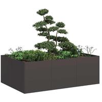 Plantekasse 120x80x40 cm stål sort