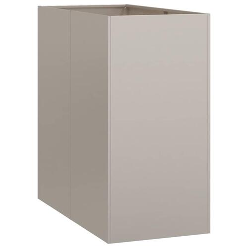 Plantekasse rustfarvet 40x80x80 cm forvitringsstål