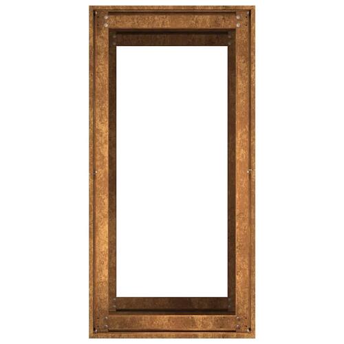 Plantekasse rustfarvet 40x80x80 cm forvitringsstål