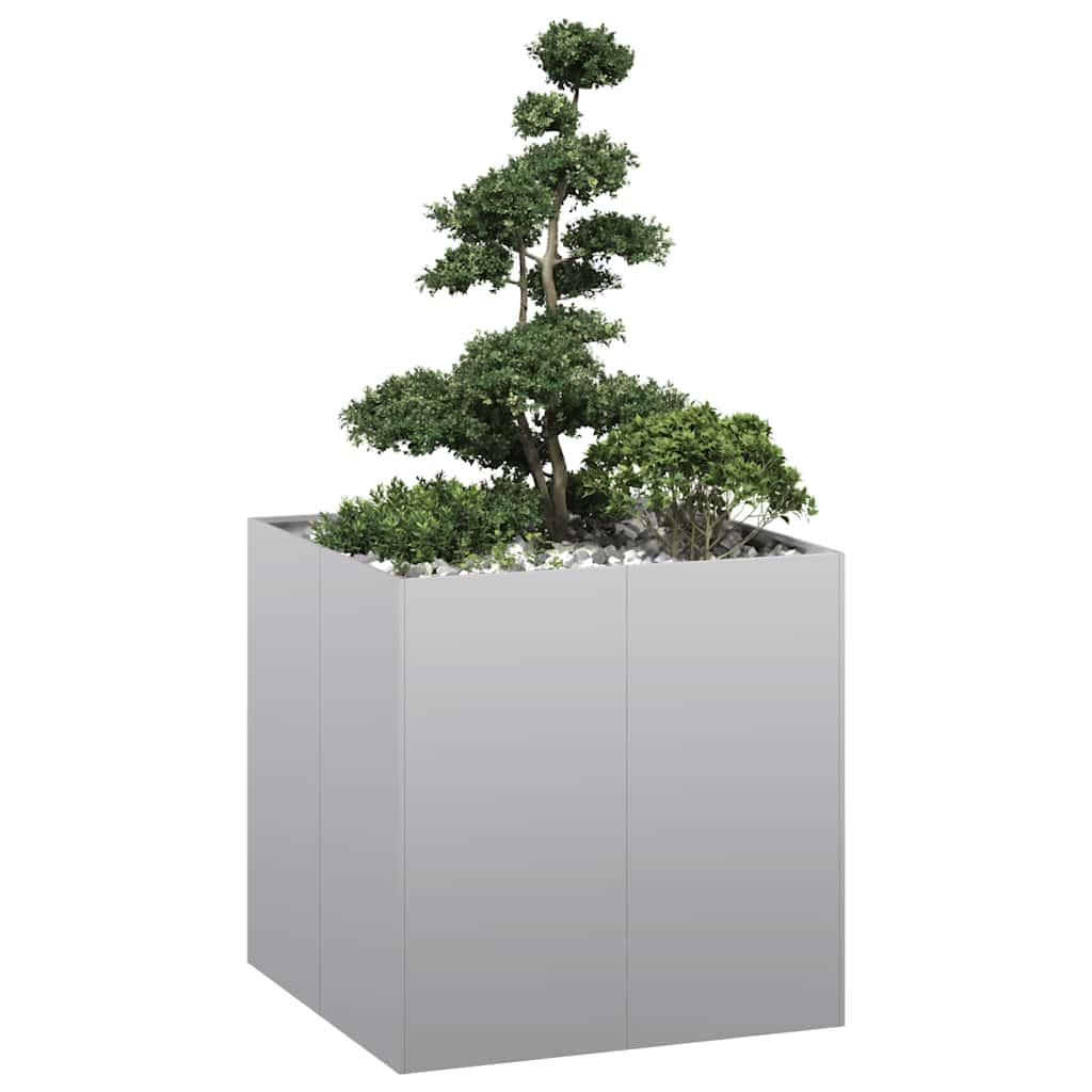 Plantekasse 80x80x80 cm galvaniseret stål