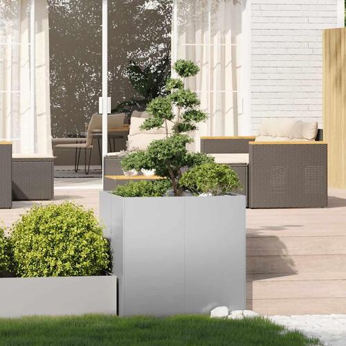 Plantekasse 80x80x80 cm galvaniseret stål