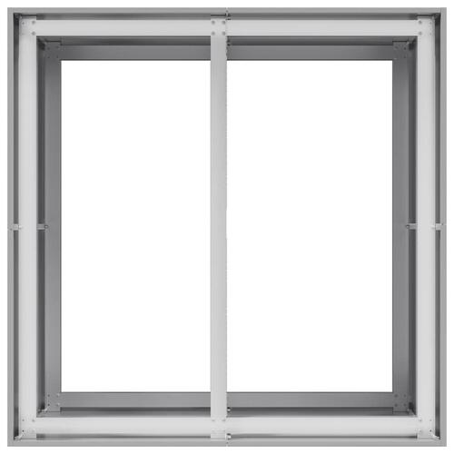Plantekasse 80x80x80 cm galvaniseret stål