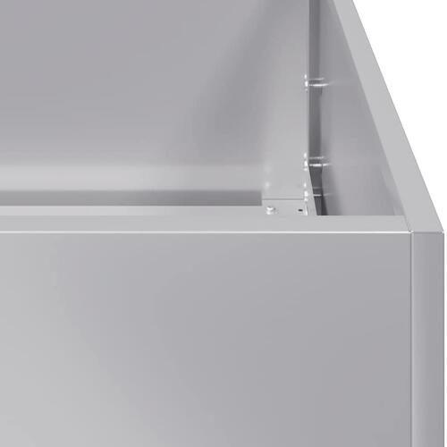 Plantekasse 80x80x80 cm galvaniseret stål