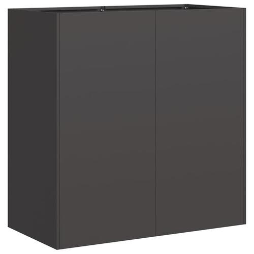 Plantekasse 80x40x80 cm koldvalset stål sort
