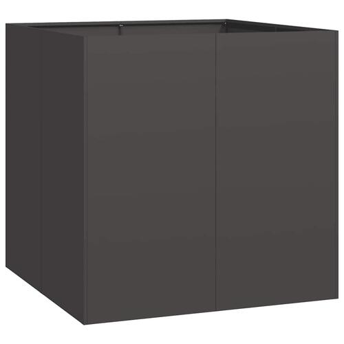 Plantekasse 80x80x80 cm stål sort