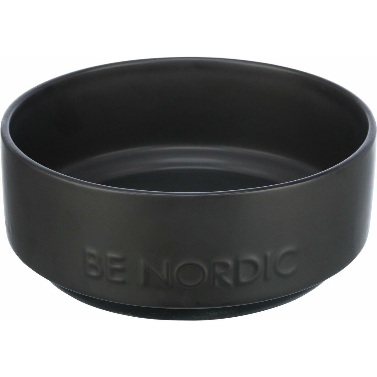 Hund Feeder Trixie Sort Ø 18 cm 1,2 L billede