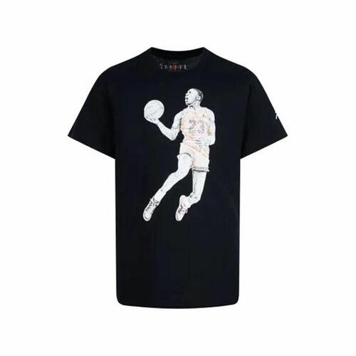 Børne Kortærmet T-shirt Jordan Air Sort 5-6 år