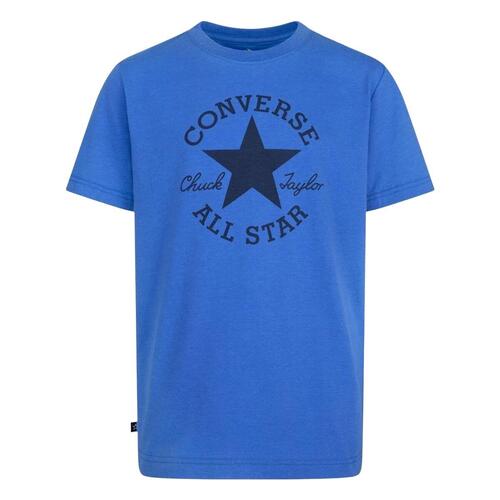 Børne Kortærmet T-shirt Converse Sustainable Core Sse Blå 13-15 år
