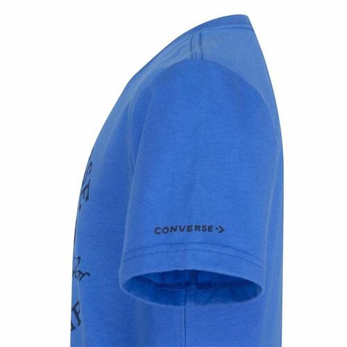 Børne Kortærmet T-shirt Converse Sustainable Core Sse Blå 13-15 år