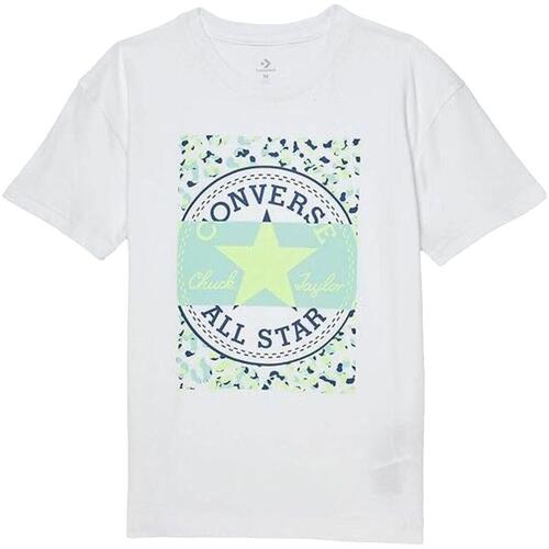 Børne Kortærmet T-shirt Converse Boyfriend Graphicrt Hvid 13-15 år