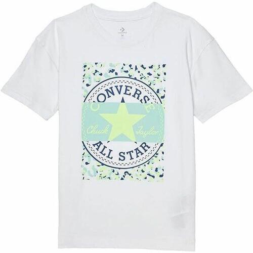 Børne Kortærmet T-shirt Converse Boyfriend Graphicrt Hvid 13-15 år