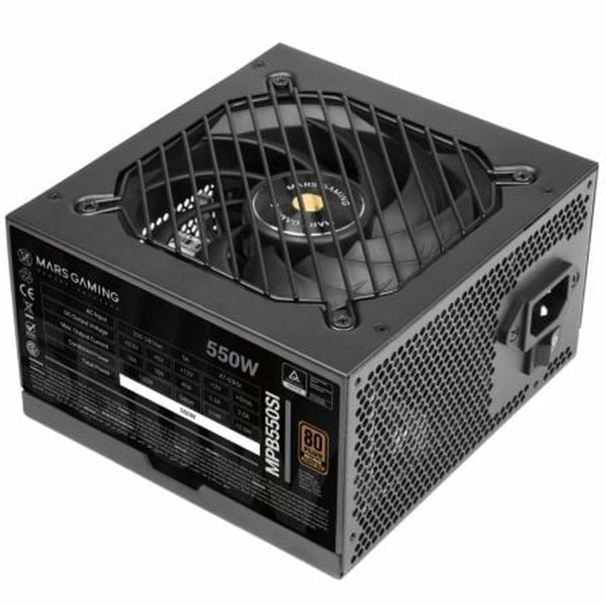 Strømforsyning ATX 550 W - Mars Gaming MPB550SI 80 Plus Bronze billede