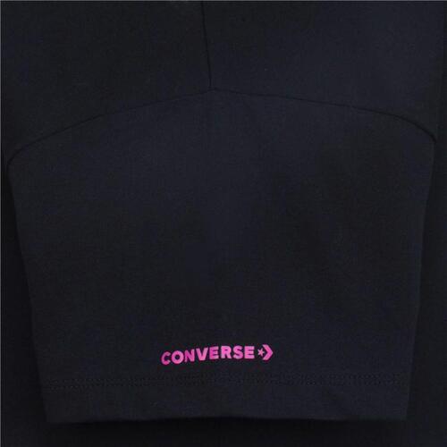 Børne Kortærmet T-shirt Converse Boyfriend Graphicrt Sort 13-15 år