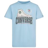Børne Kortærmet T-shirt Converse Script Sneaker Gfx Himmelblå 13-15 år