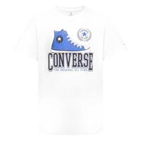Børne Kortærmet T-shirt Converse Script Sneaker Gfx Sse Hvid 13-15 år