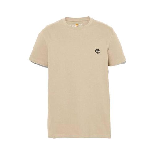 Kortærmet T-shirt til Mænd Timberland Beige S