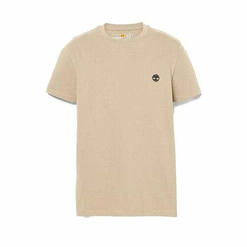 Kortærmet T-shirt til Mænd Timberland Beige S