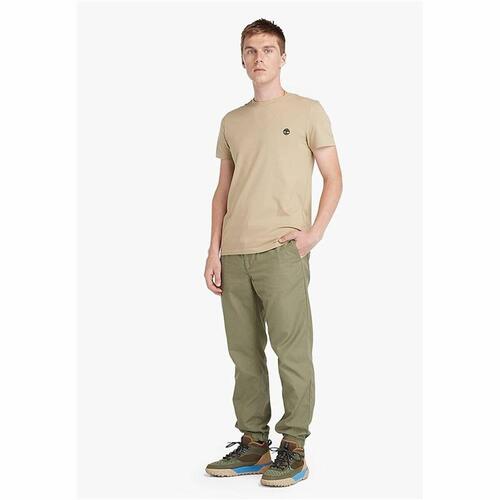 Kortærmet T-shirt til Mænd Timberland Beige S