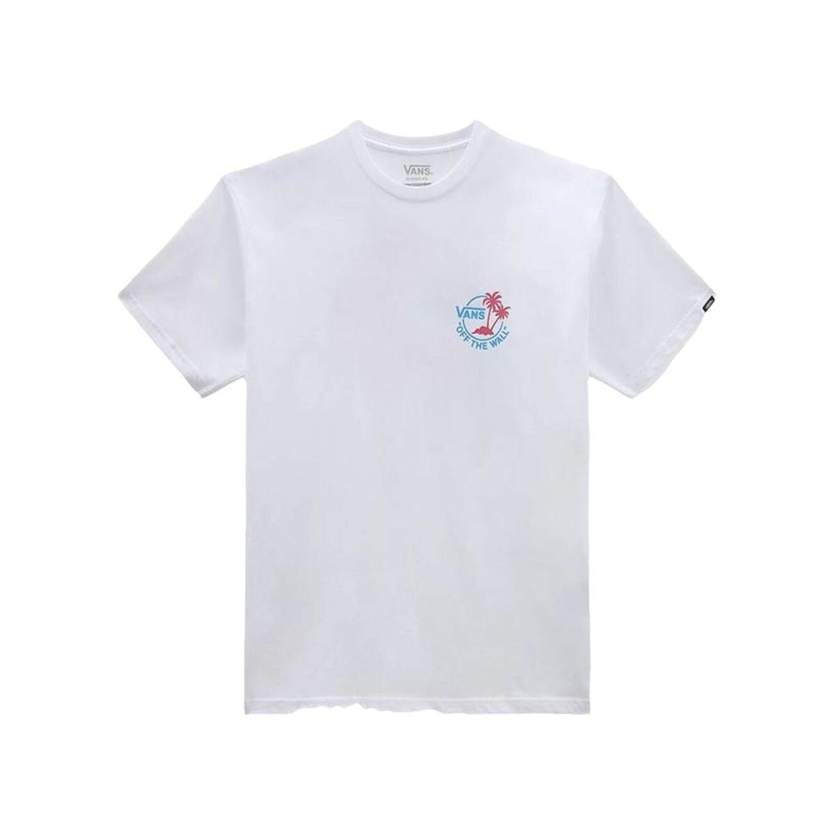 Kortærmet T-shirt til Mænd Vans Classic Mini Dual Palm Hvid XL