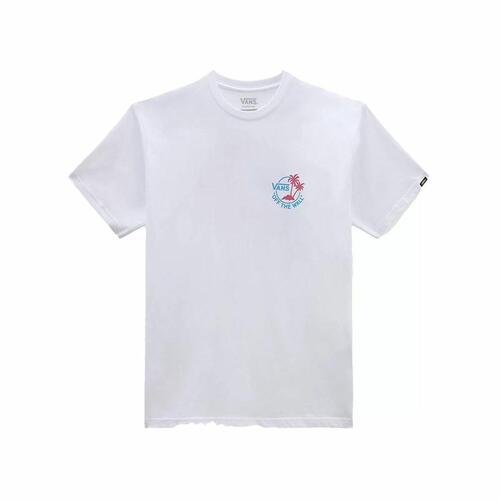 Kortærmet T-shirt til Mænd Vans Classic Mini Dual Palm Hvid XL
