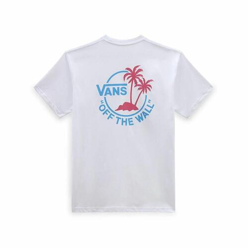 Kortærmet T-shirt til Mænd Vans Classic Mini Dual Palm Hvid XL