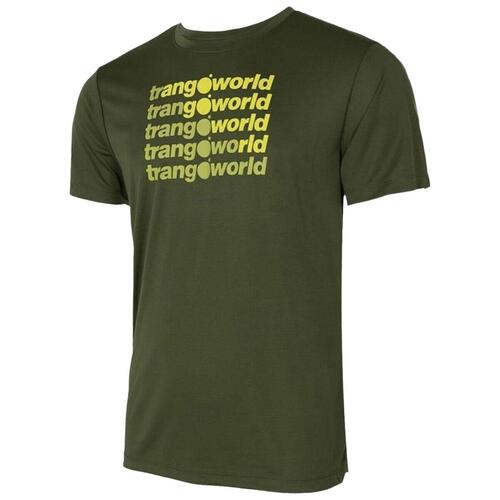 Kortærmet T-shirt til Mænd Trangoworld Arbas Mørk grøn S