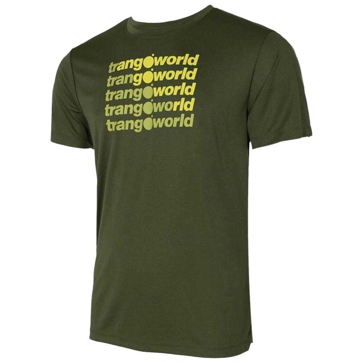 Kortærmet T-shirt til Mænd Trangoworld Arbas Mørk grøn S