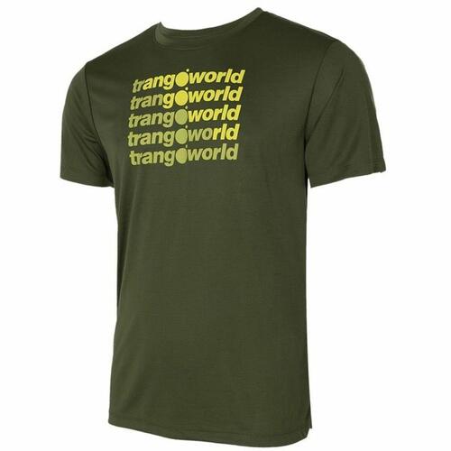 Kortærmet T-shirt til Mænd Trangoworld Arbas Mørk grøn S