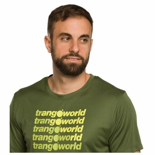 Kortærmet T-shirt til Mænd Trangoworld Arbas Mørk grøn S