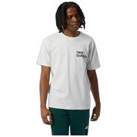 Kortærmet T-shirt til Mænd New Balance Nb Essentials Graphic 1 Sah Hvid S