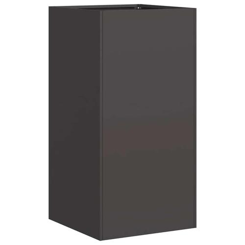Plantekasse 40x40x80 cm koldvalset stål sort