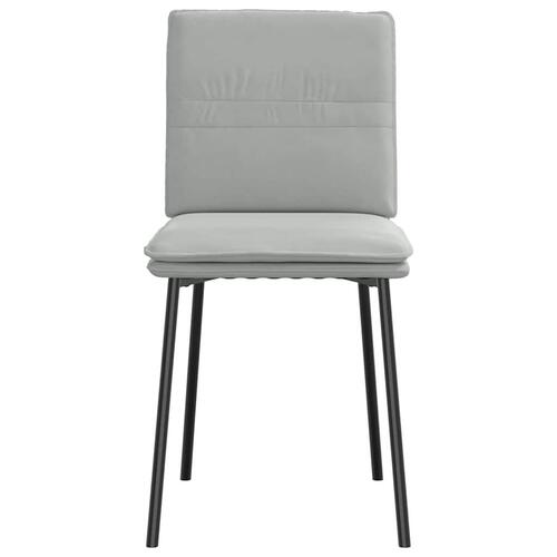 Spisebordsstole 4 stk. velour lysegrå