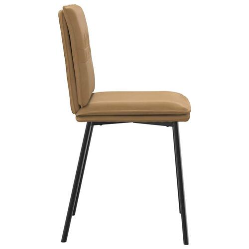 Spisebordsstole 4 stk. velour brun