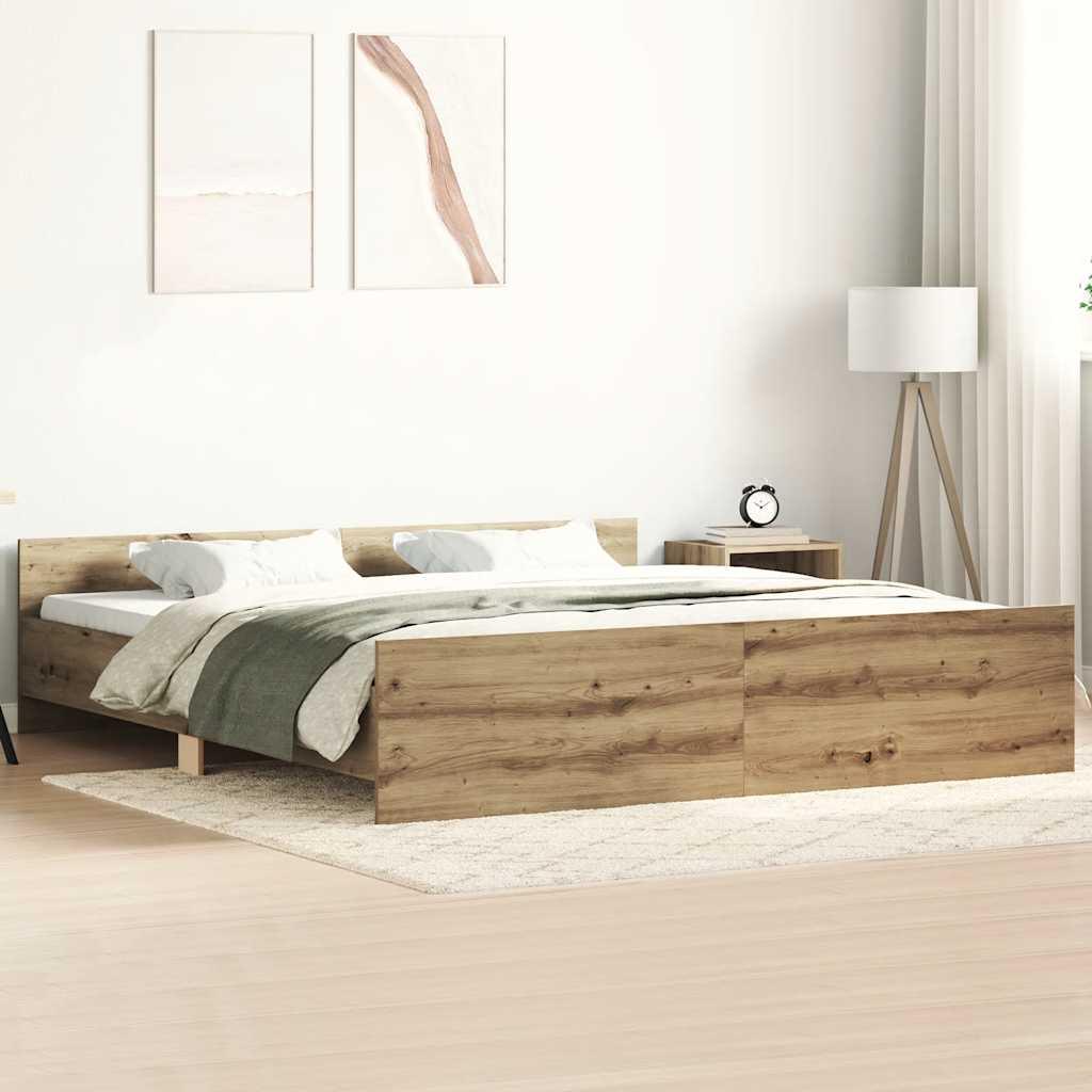 Sengestel uden madras 180x200 cm konstrueret træ kunsteg
