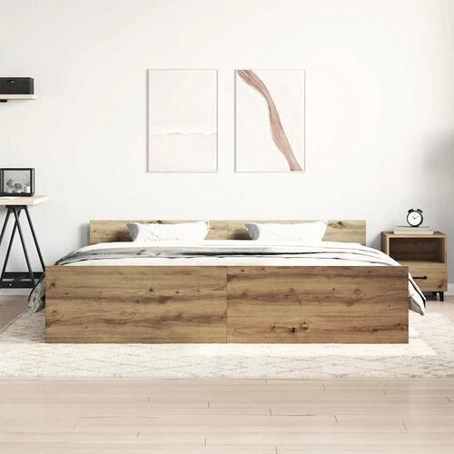 Sengestel uden madras 180x200 cm konstrueret træ kunsteg