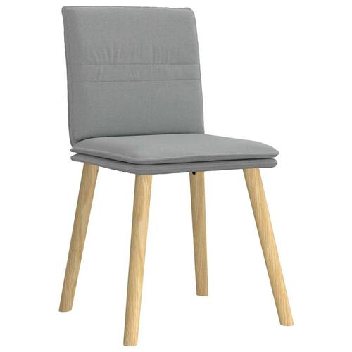 Spisebordsstole 4 stk. stof lysegrå