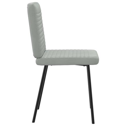 Spisebordsstole 4 stk. velour lysegrå