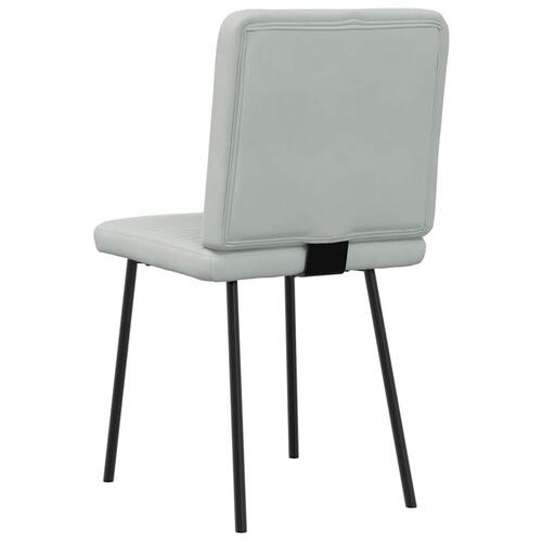 Spisebordsstole 4 stk. velour lysegrå