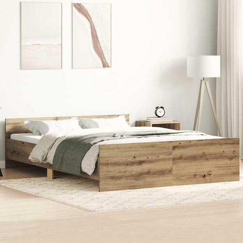 Sengestel uden madras 140x190cm konstrueret træ kunsteg