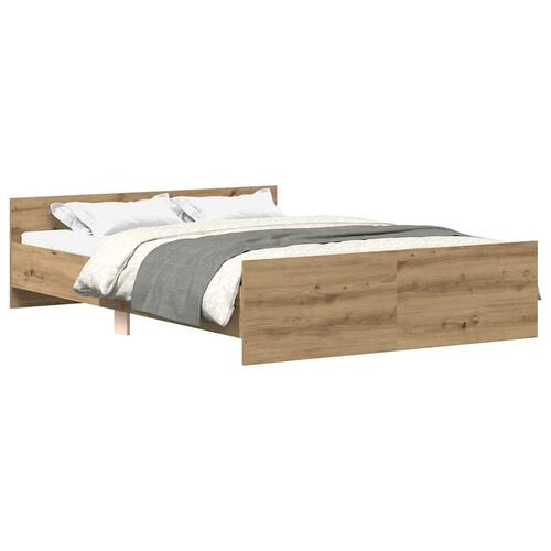 Sengestel uden madras 140x190cm konstrueret træ kunsteg
