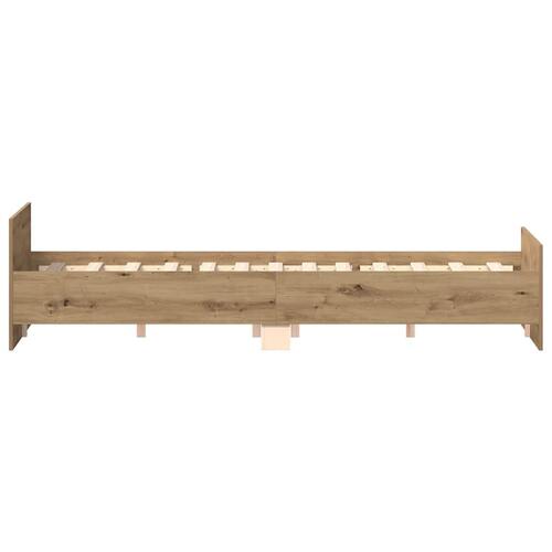 Sengestel uden madras 140x190cm konstrueret træ kunsteg