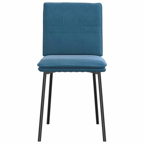 Spisebordsstole 4 stk. velour blå