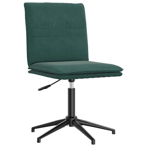 Spisebordsstole 4 stk. velour mørkegrøn