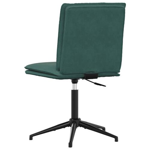 Spisebordsstole 4 stk. velour mørkegrøn