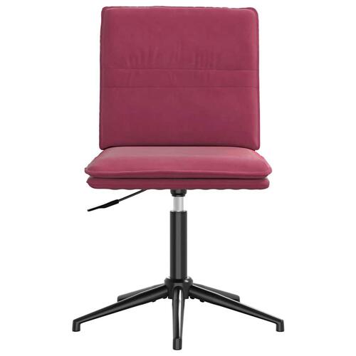 Spisebordsstole 6 stk. velour vinrød