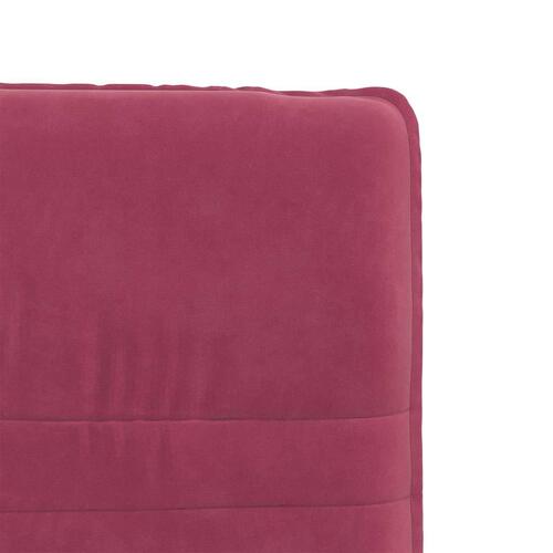 Spisebordsstole 6 stk. velour vinrød