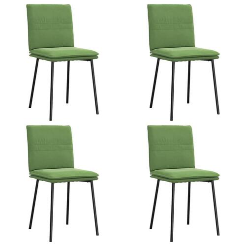 Spisebordsstole 4 stk. velour lysegrøn